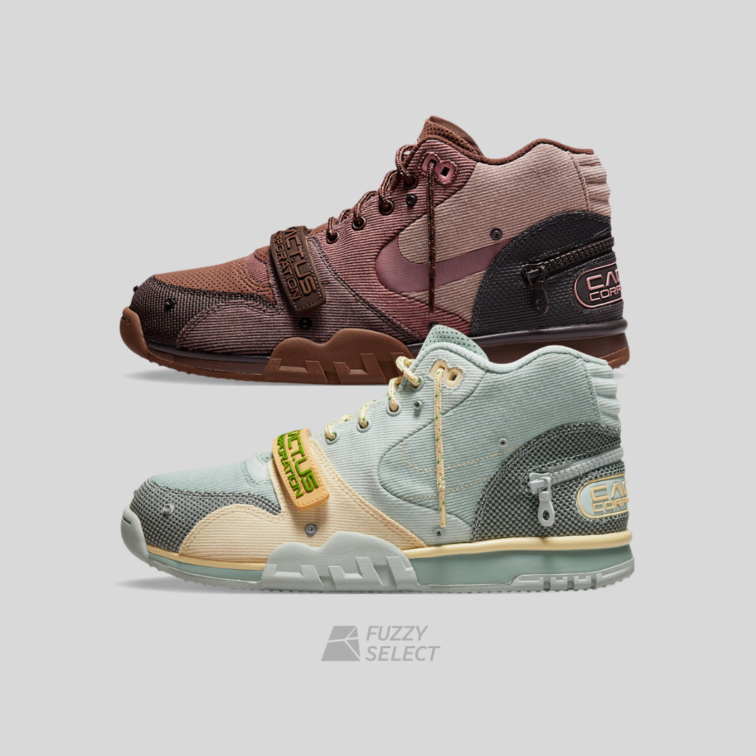 【逢甲FUZZY】Travis Scott x Nike Air Trainer 1 "Wheat/Grey Haze" DR7515-001