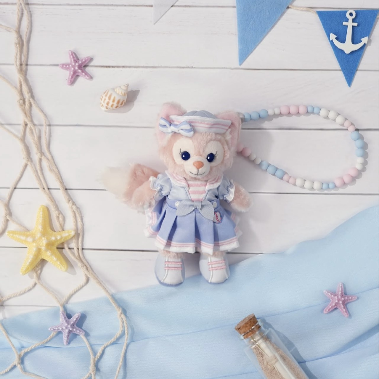 2026 春日啟航 達菲 Duffy 與好友 玲娜貝兒 LinaBell 絨毛 吊飾 鑰匙圈 -香港迪士尼樂園