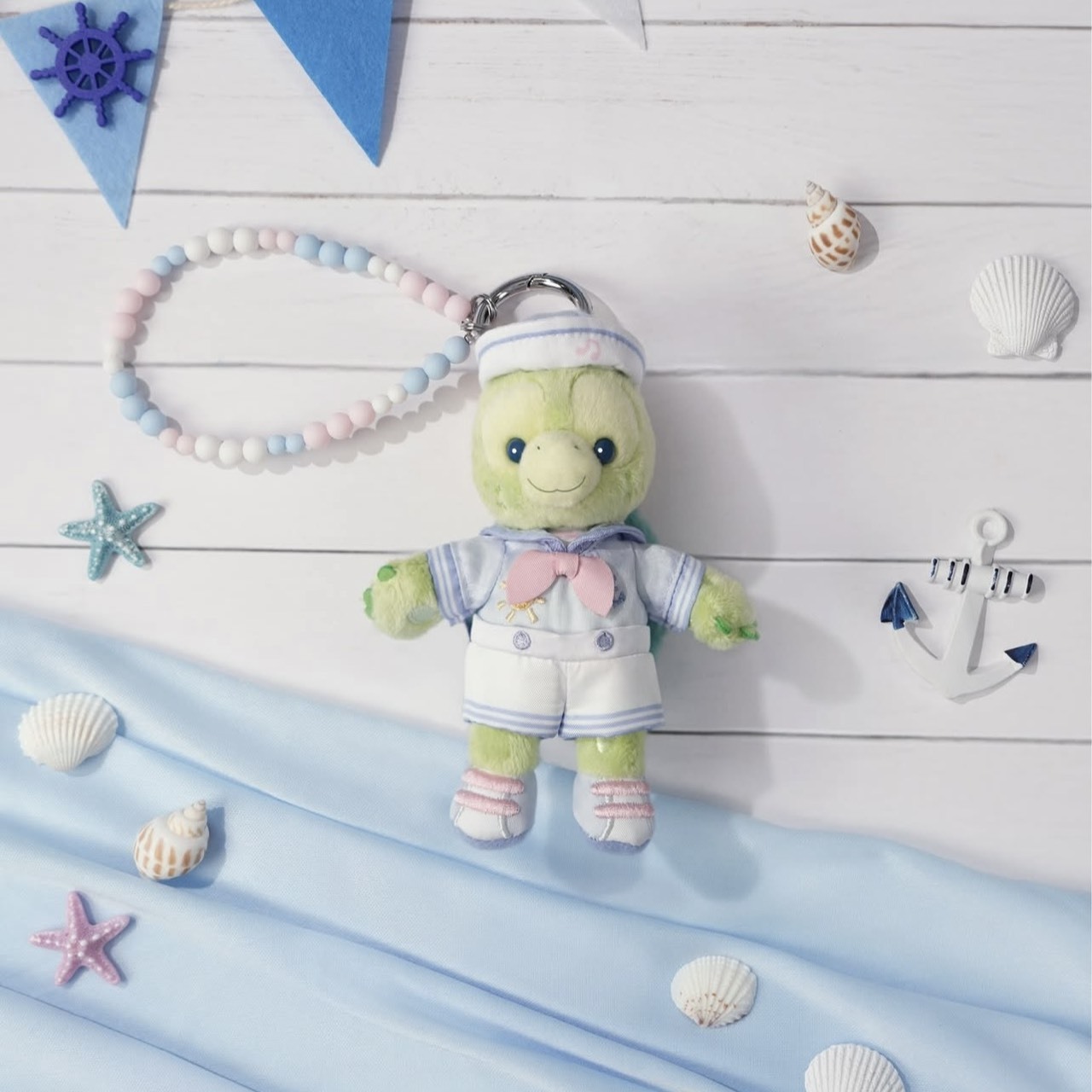 2026 春日啟航 達菲 Duffy 與好友 奧樂米拉 海龜 OluMel 絨毛 吊飾 鑰匙圈 -香港迪士尼樂園