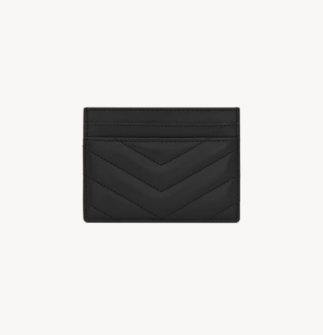 1FF0101-520 [SAINT LAURENT] Cassandre Matelassé Card Case in Lambskin Black (SS26) #423291AAA441000 (W-EU-E)