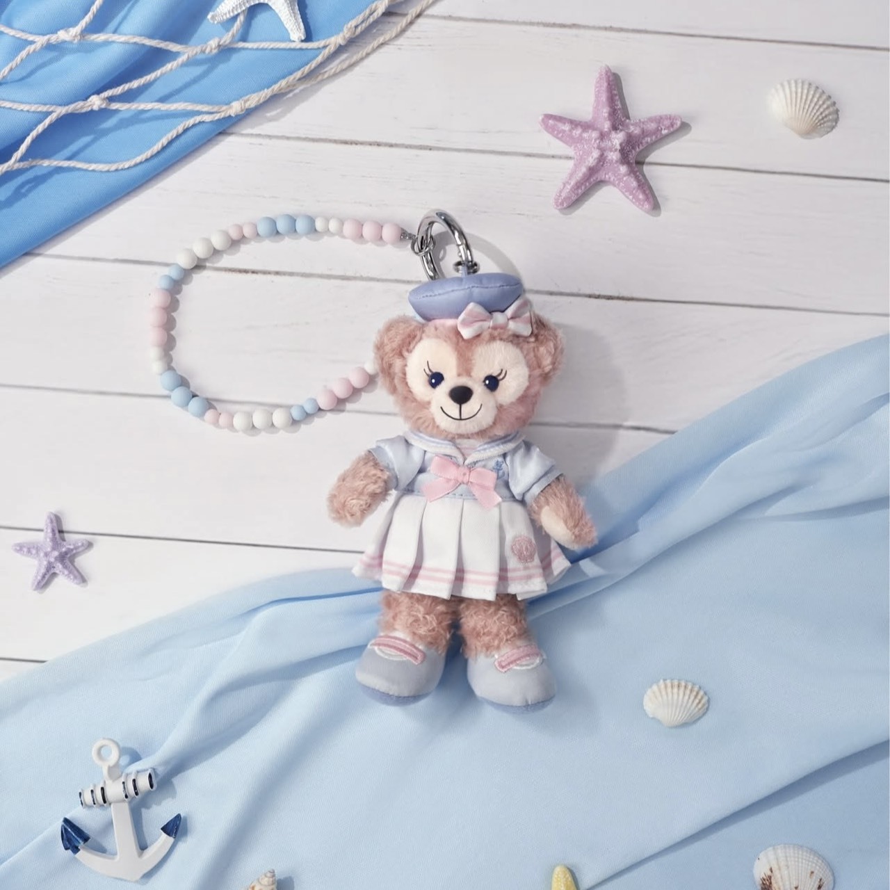 2026 春日啟航 達菲 Duffy 與好友 雪莉玫 ShellieMay 絨毛 吊飾 鑰匙圈 -香港迪士尼樂園