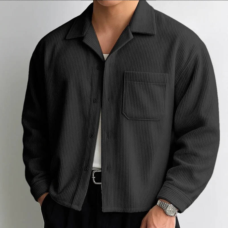 2026最新純色燈芯絨落肩袖BOXY襯衫