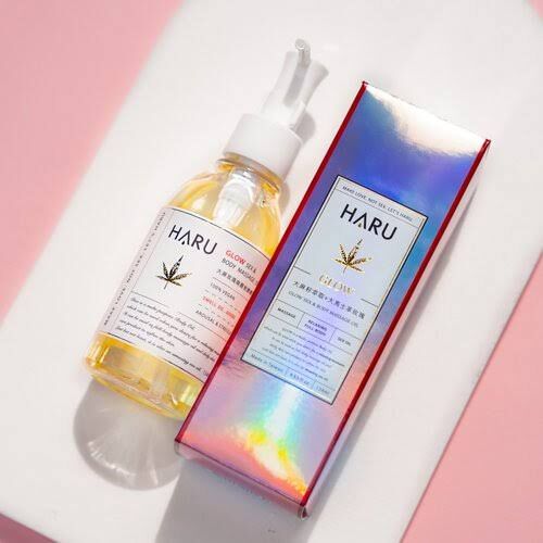 HARU GLOW Damask Rose Massage Oil 134ml