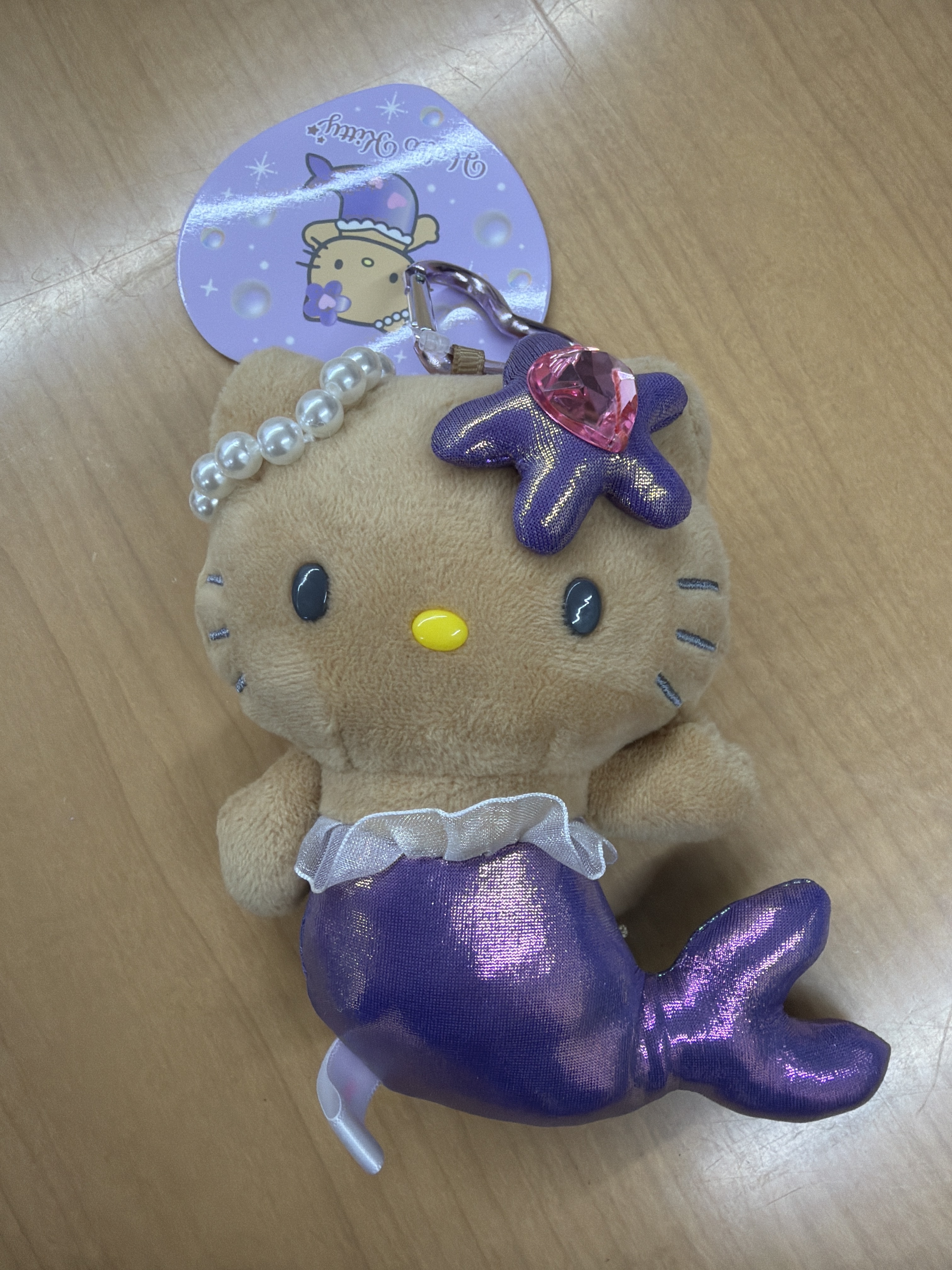 RE07 Hello Kitty 美人魚吊飾(紫尾)(4571542997388)