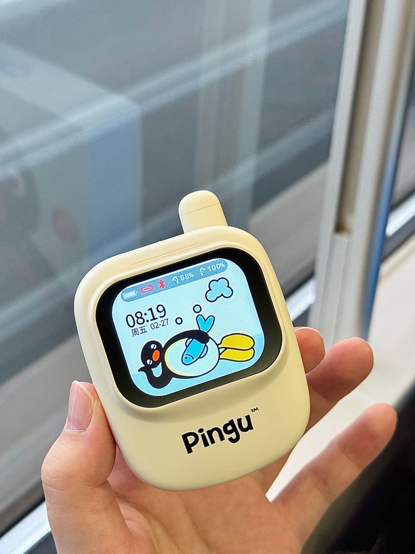 （預購）正版授權！Pingu🐧可愛の翻蓋螢幕 藍芽耳機