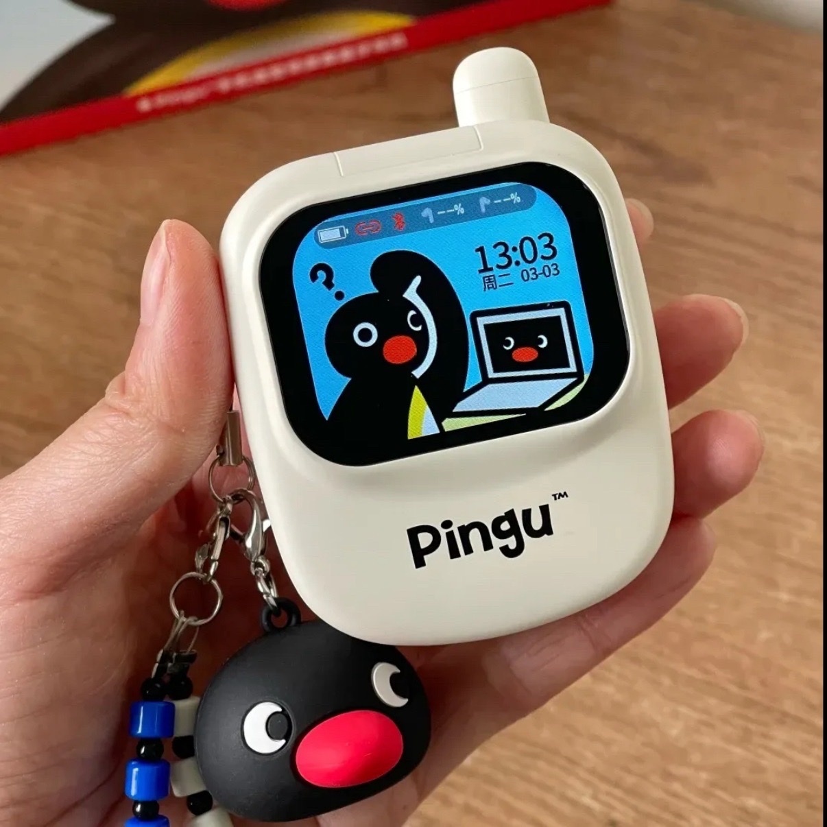 （預購）正版授權！Pingu🐧可愛の翻蓋螢幕 藍芽耳機