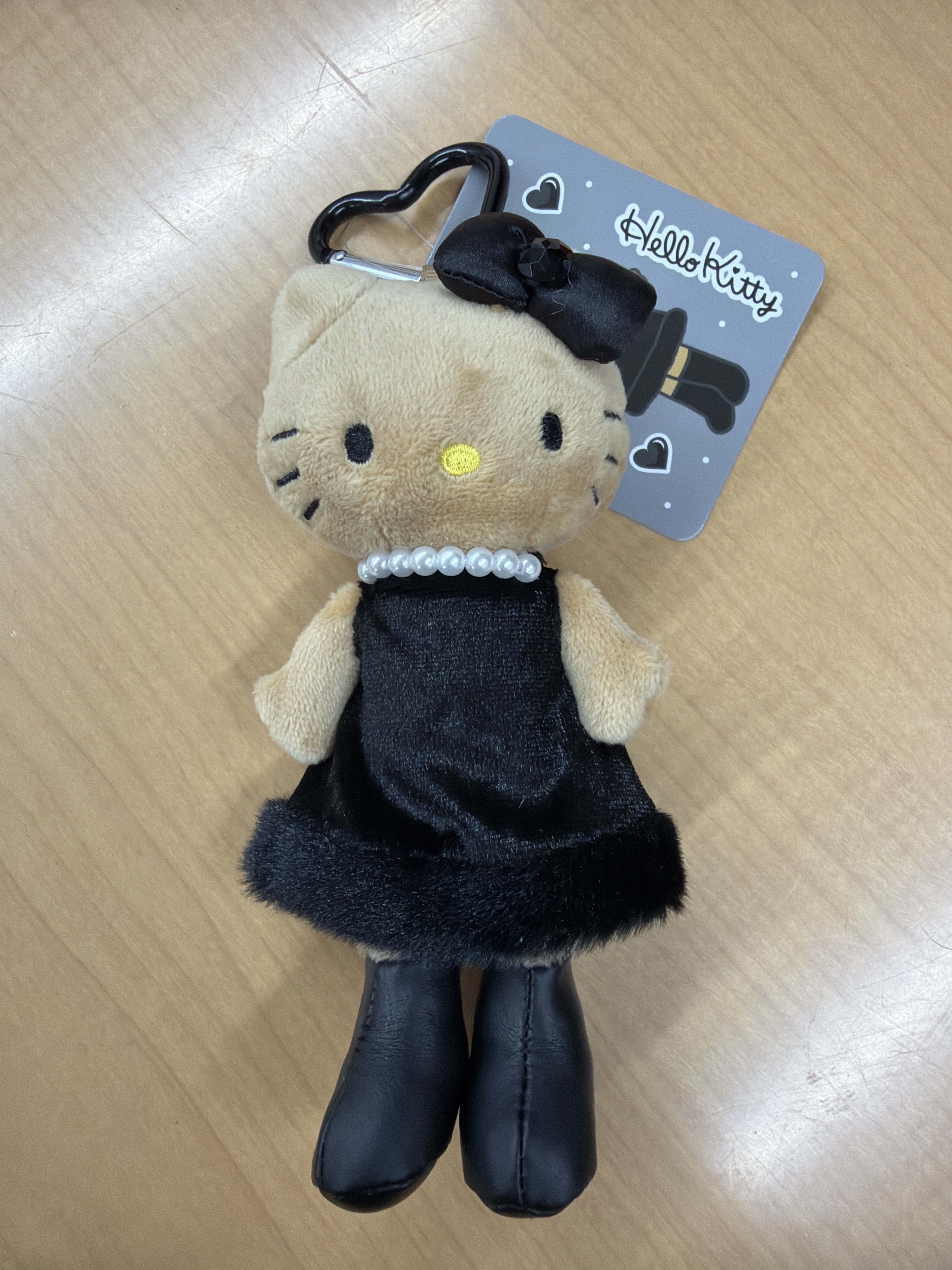 RE13 長腿Hello Kitty吊飾 (黑皮黑裙)(4571542985644)