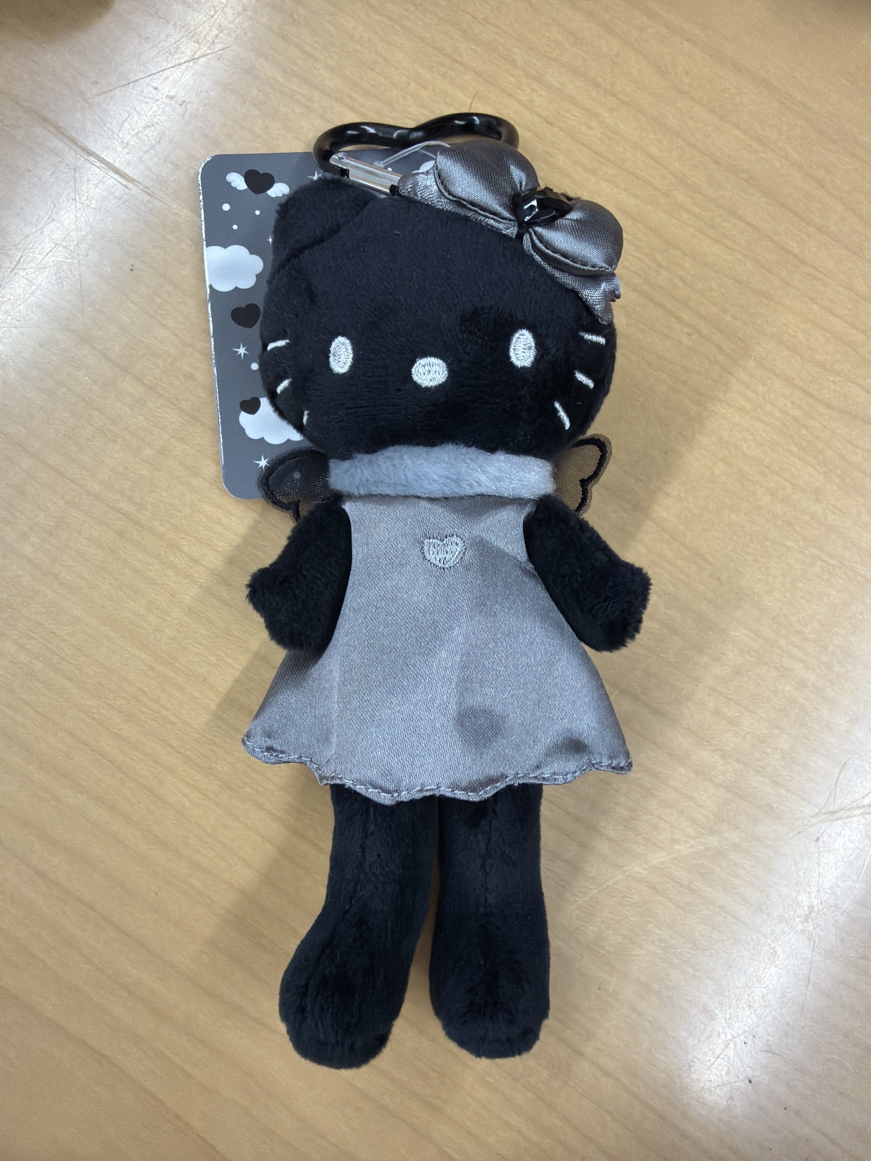 RE16 長腿Hello Kitty吊飾(黑天使)(4571542999832)