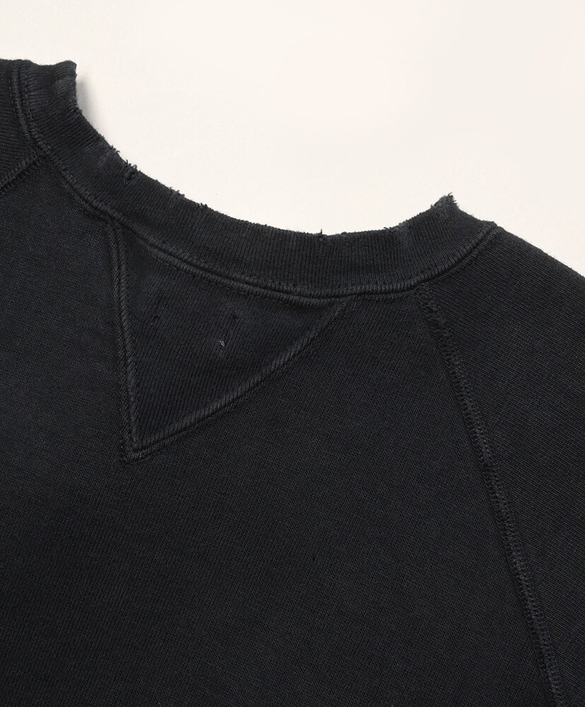 RE-STOCK: A.PRESSE 2026 VINTAGE DOUBLE V SWEATSHIRT (26SAP-05-17) - BLACK PRE ORDER ITEM (預訂中)
