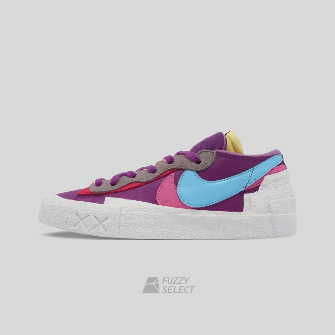 【逢甲FUZZY】Kaws x Sacai x Nike Blazer Low 三方聯名 紫色 DM7901-500