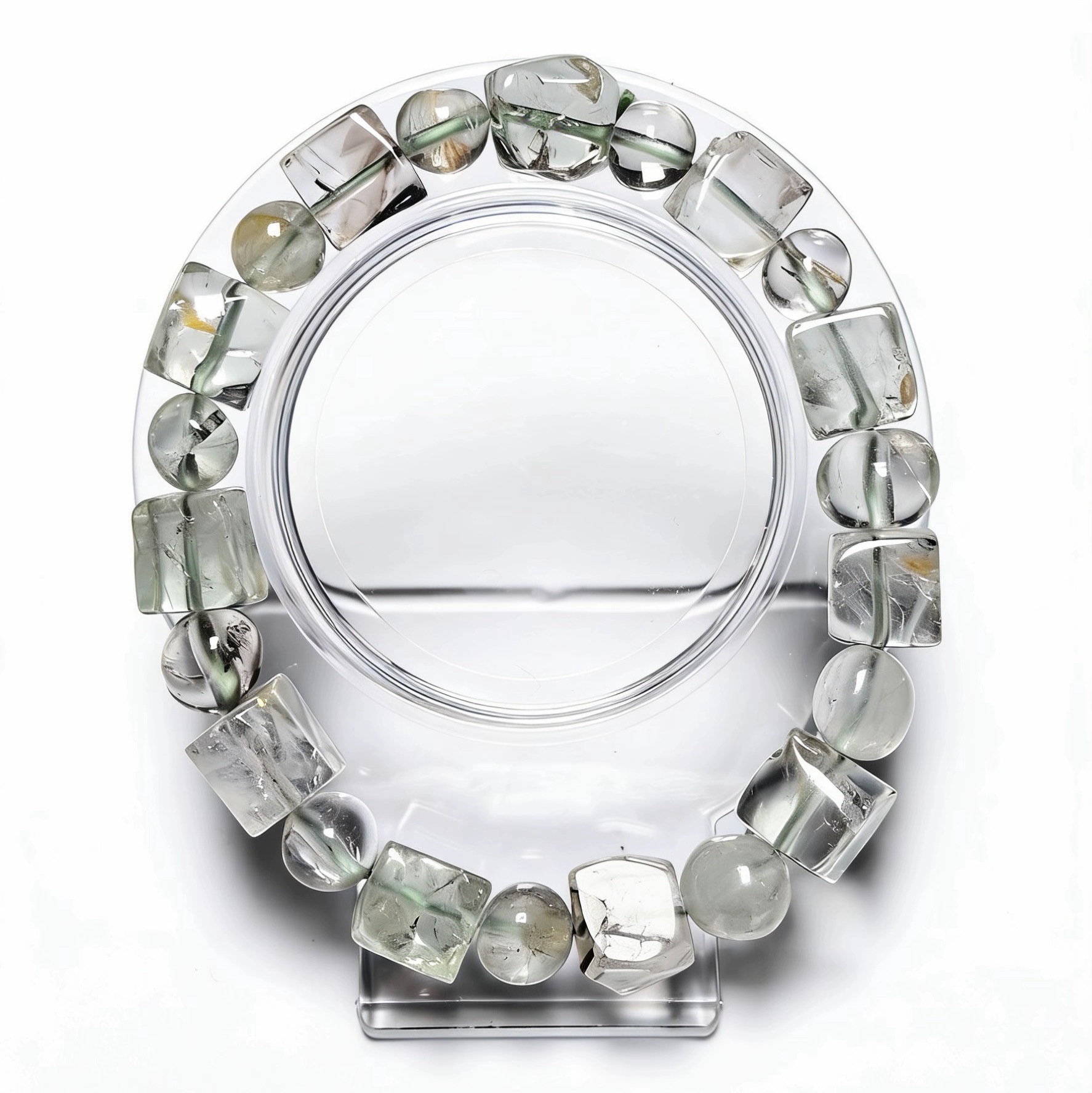 星河綠水晶方糖手串