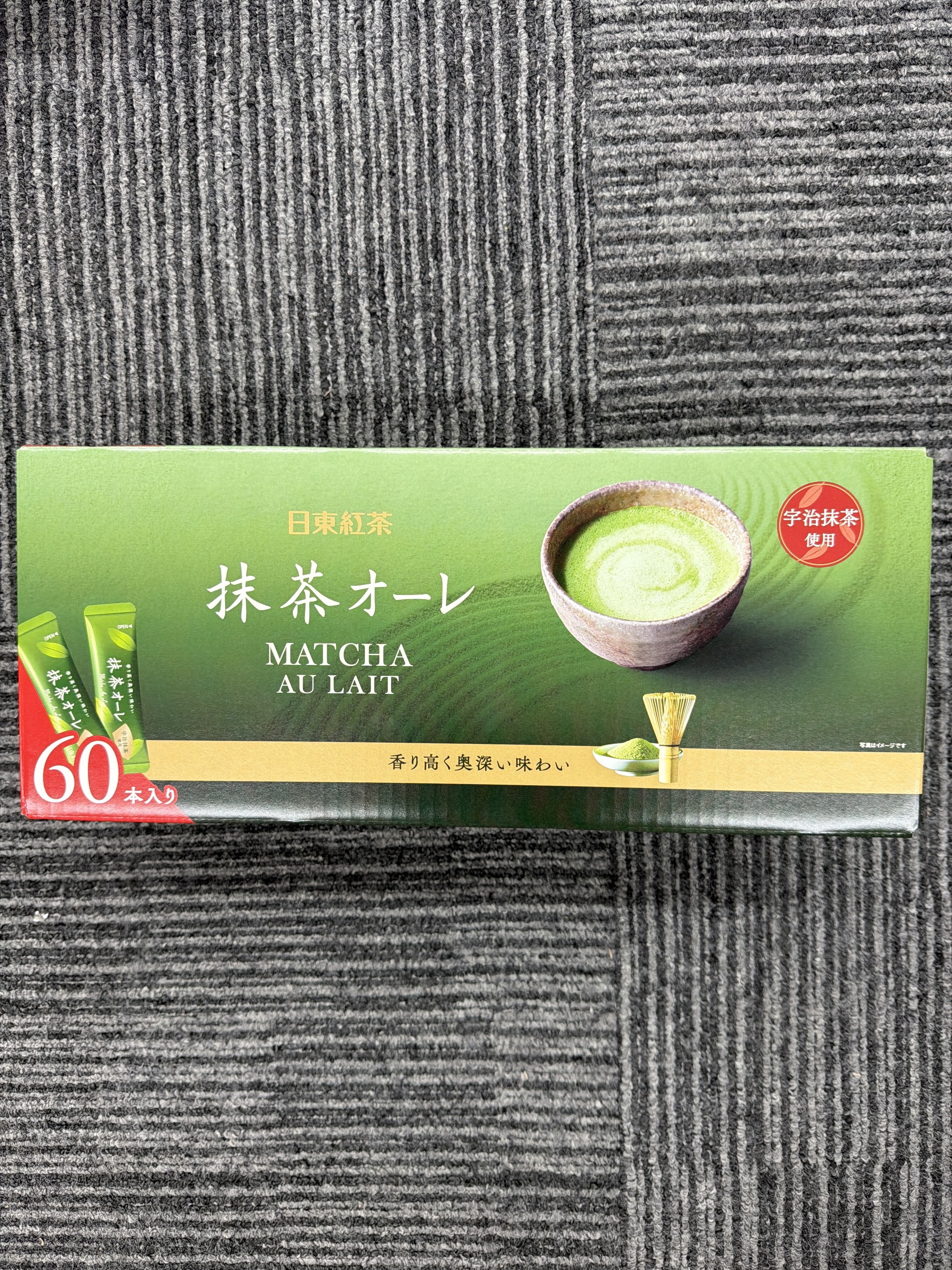 RE23 日東紅茶 宇治抹茶  牛奶60入 **到期日: 約2027/10 (4902831512126)
