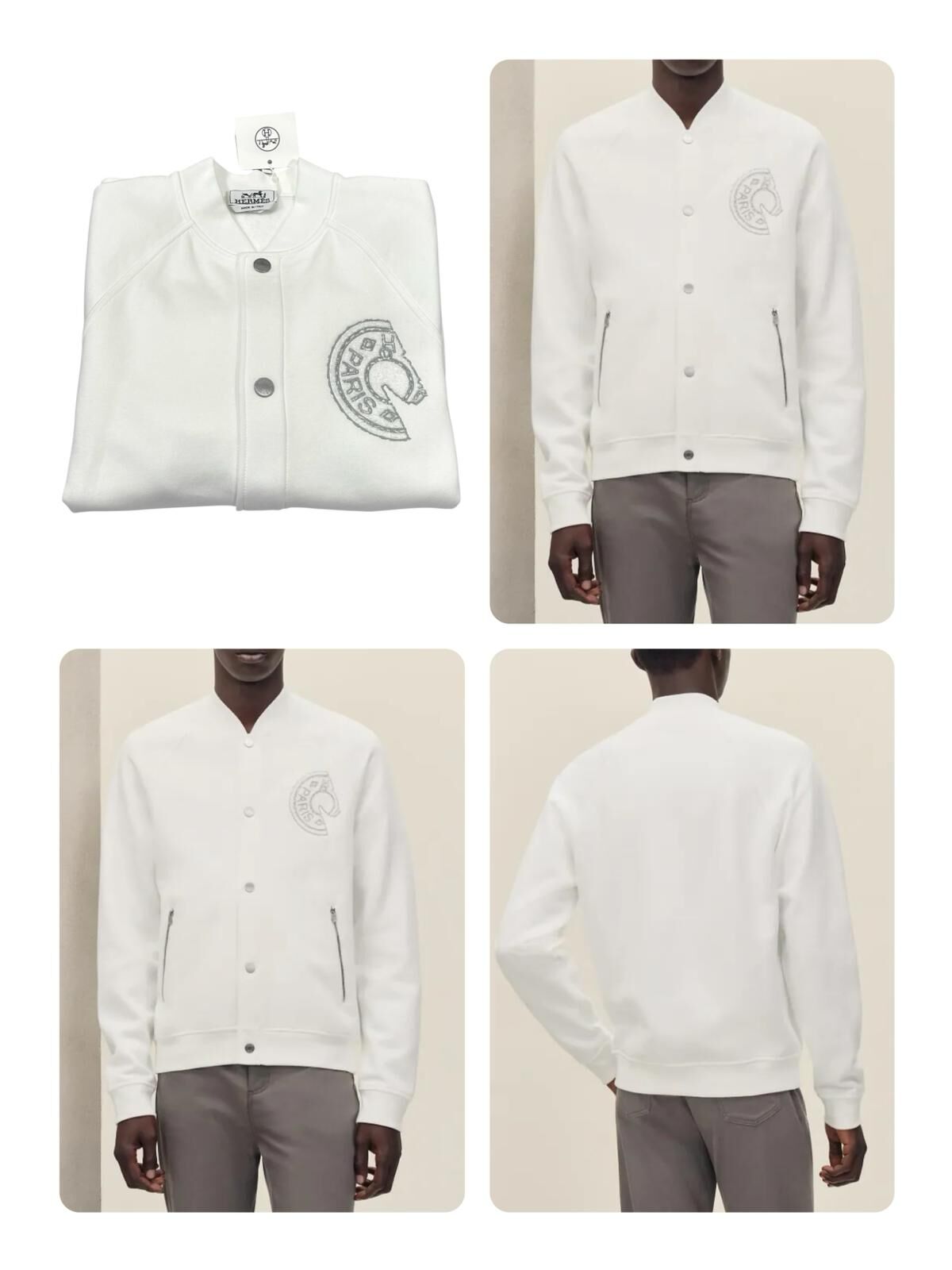 全新HERMES CDS棒球中長外套SM碼, H657775H,100% 棉#BRAND NEW #香榭站正品