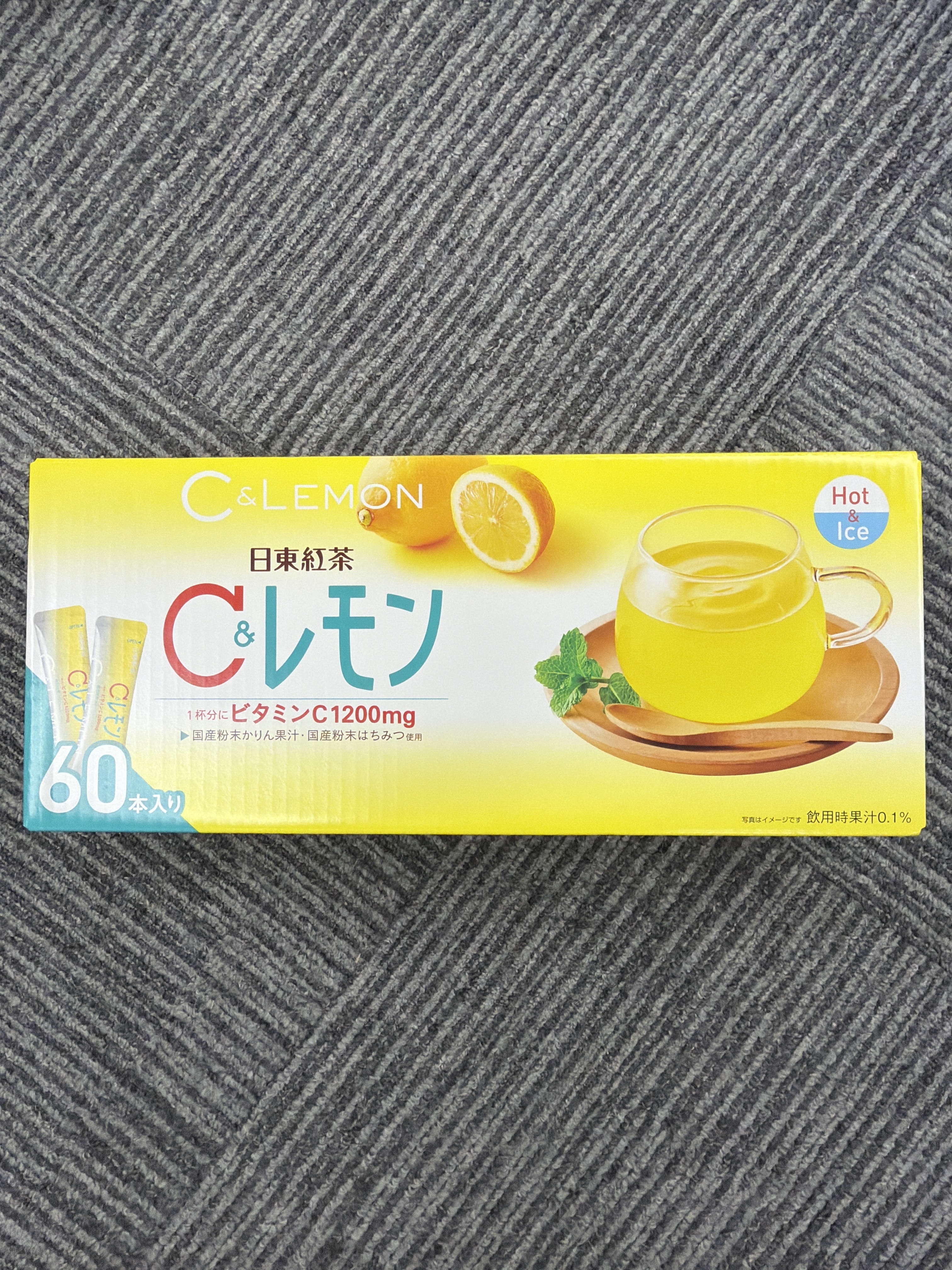 RE24 日東紅茶  維他命C蜂蜜檸檬沖泡粉末60入 **到期日:約2027/10 (4902831511952)