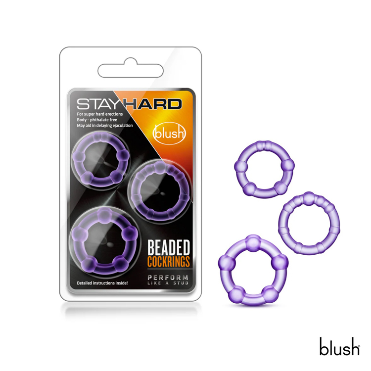 Blush Stay Hard beaded Rings 顆粒延時鎖精環 屌環 陰莖環