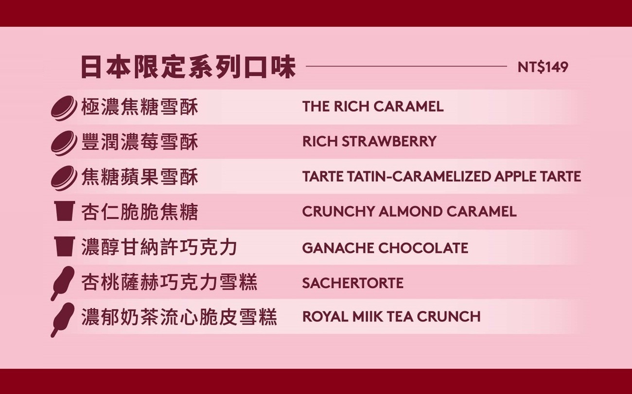 【自由搭配】日本限定冰品８入組