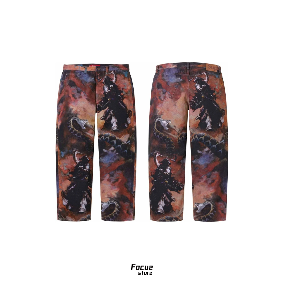 【Focus Store】現貨秒發 Supreme x Frank Frazetta FW24 Week15 Loose Fit Jean 寬鬆牛仔褲