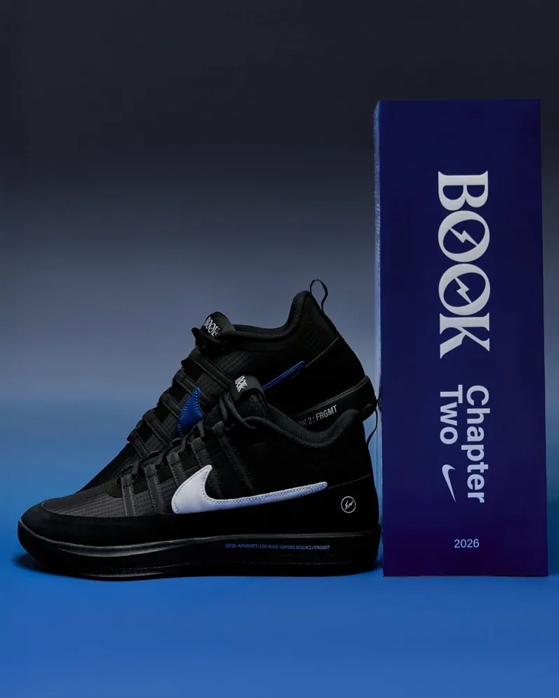 Fragment Design x Nike Book 2 "Black White" 閃電聯名 藤原浩 藍黑白 限量款 實戰籃球鞋 IO9950900