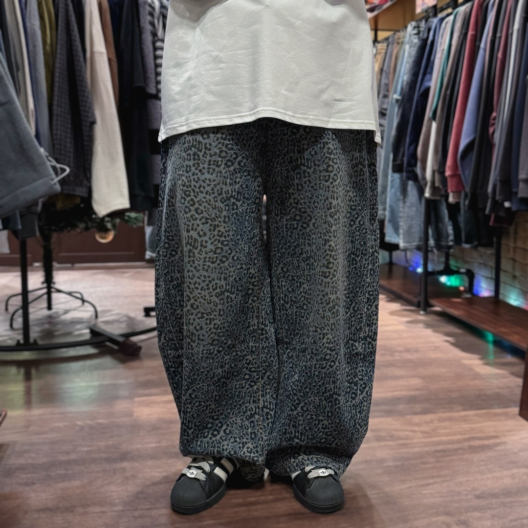 Wild Print野性豹紋漸層牛仔褲