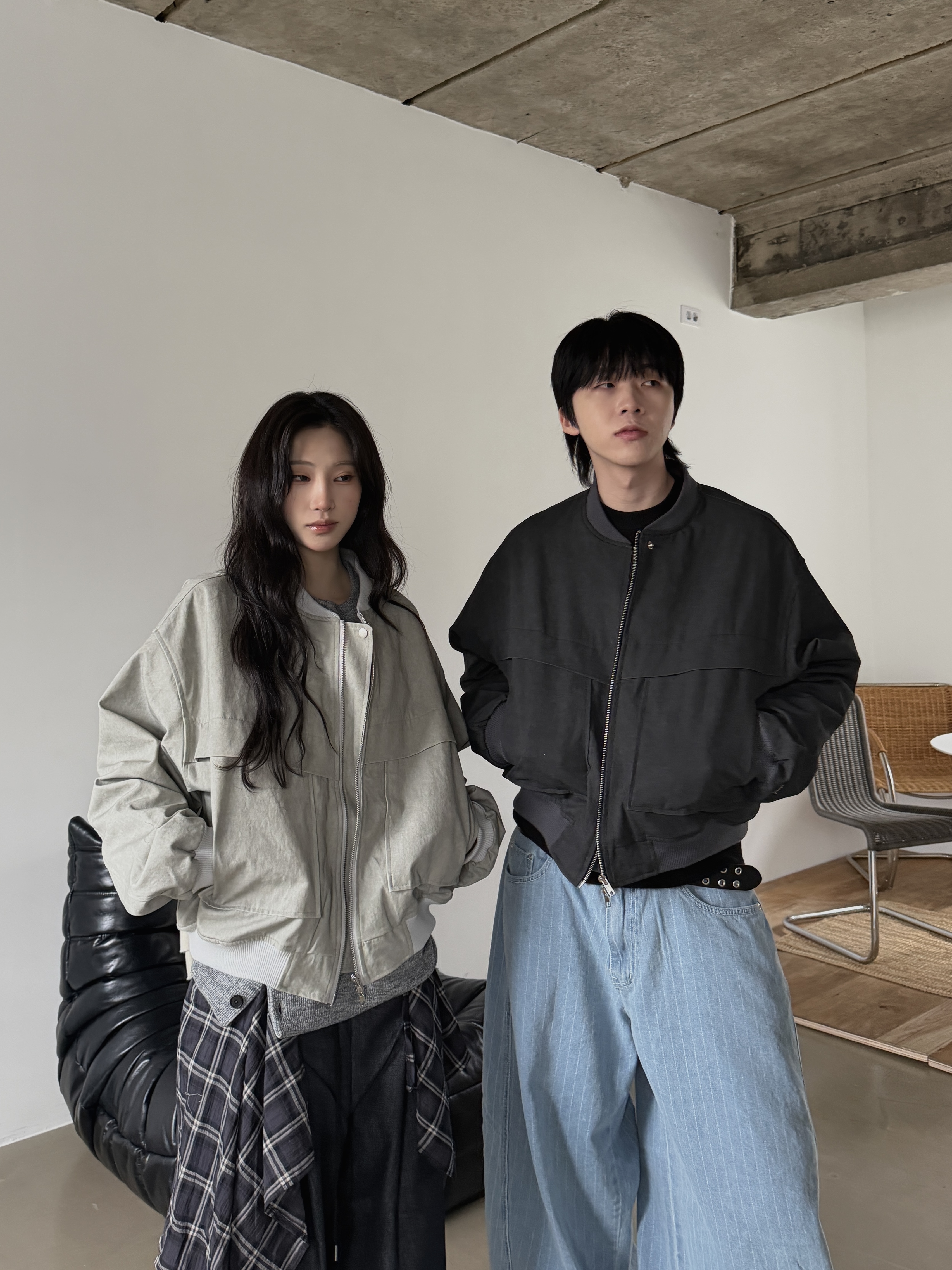 哈爾濱 俐落層次 水洗 重磅 寬鬆 外套