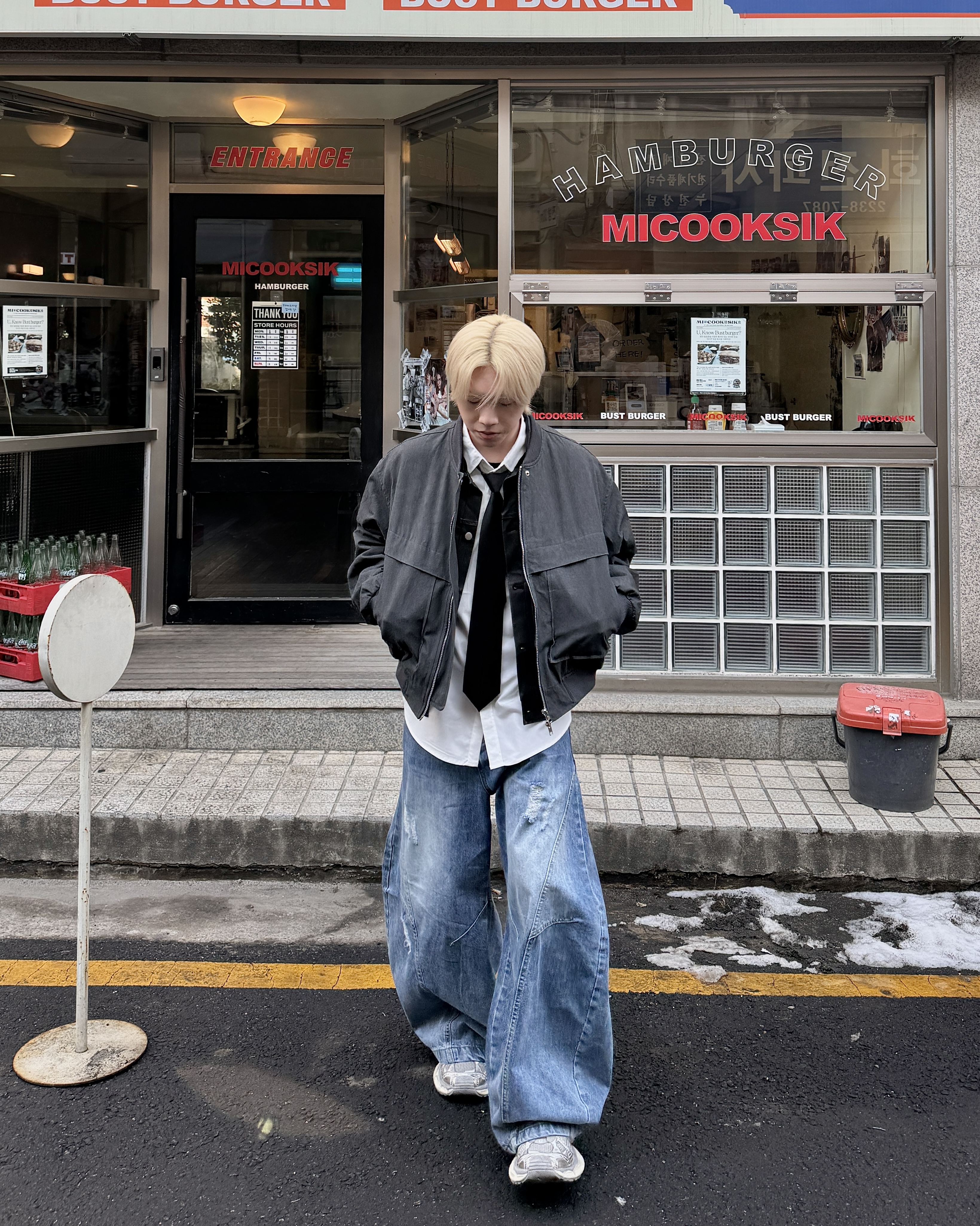 哈爾濱 俐落層次 水洗 重磅 寬鬆 外套