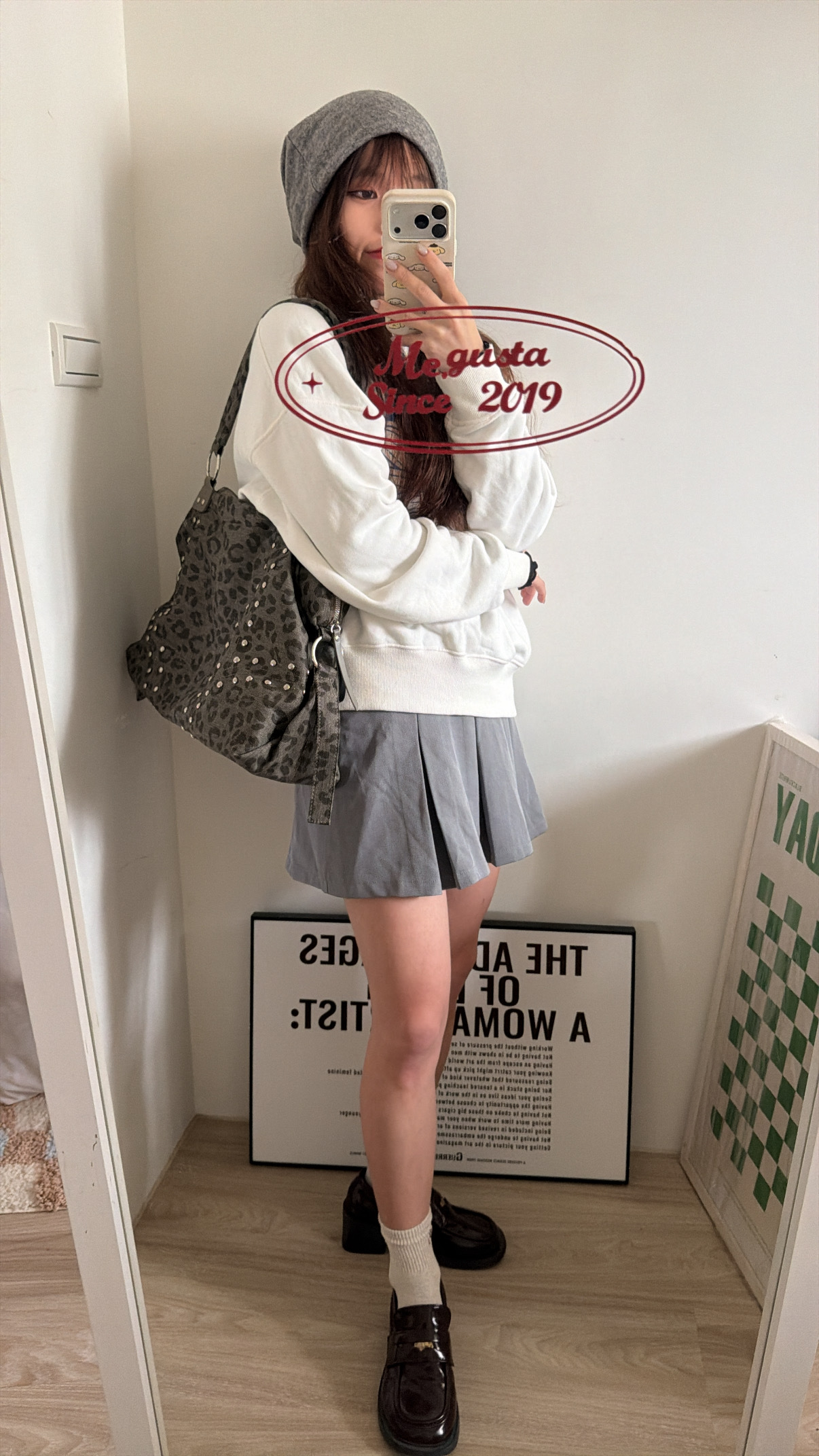 Me.gusta｜Stud Muse 鉚釘鬆弛感大容量肩背包