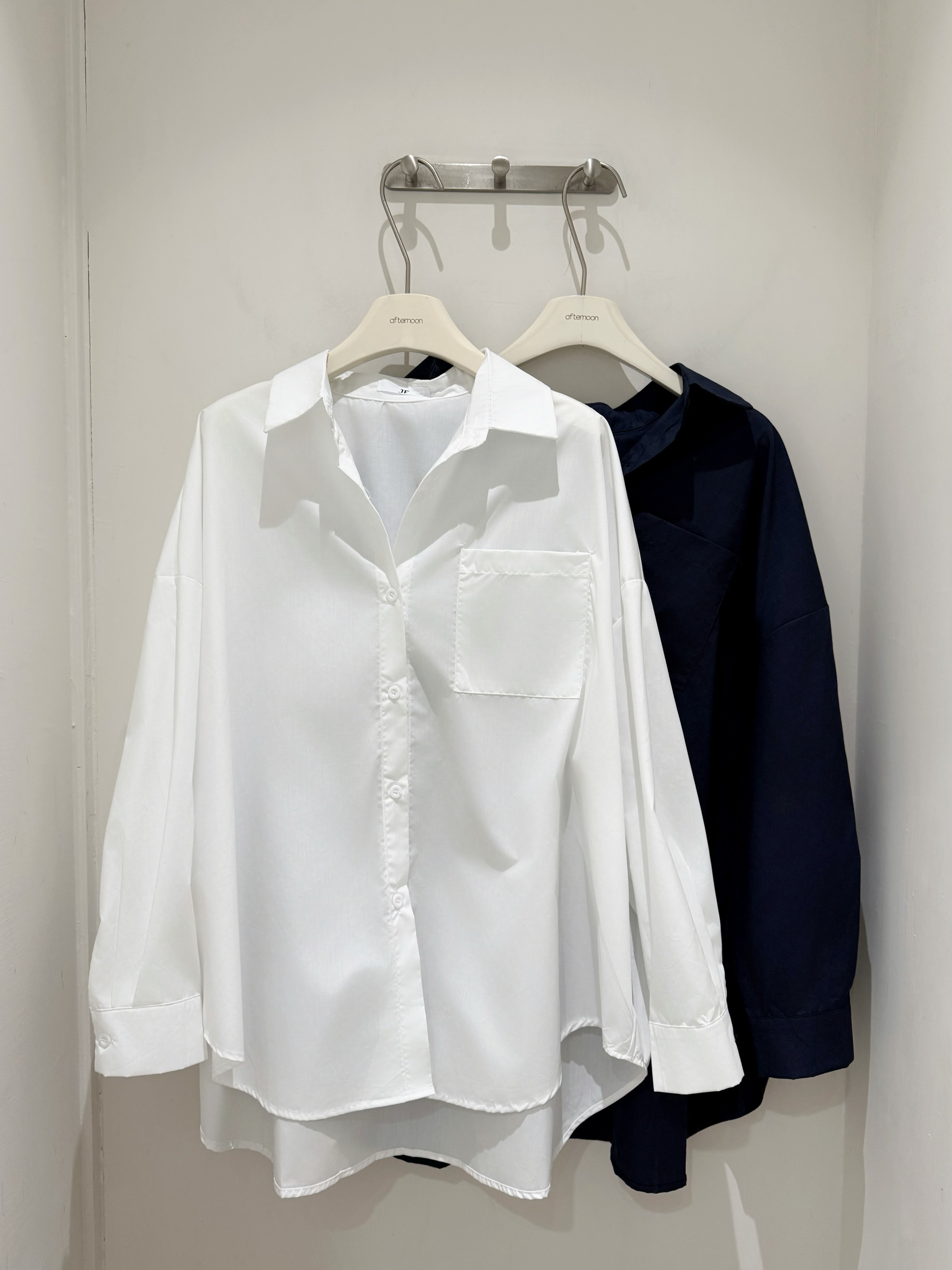 6801 垂墜感Oversize挺料襯衫