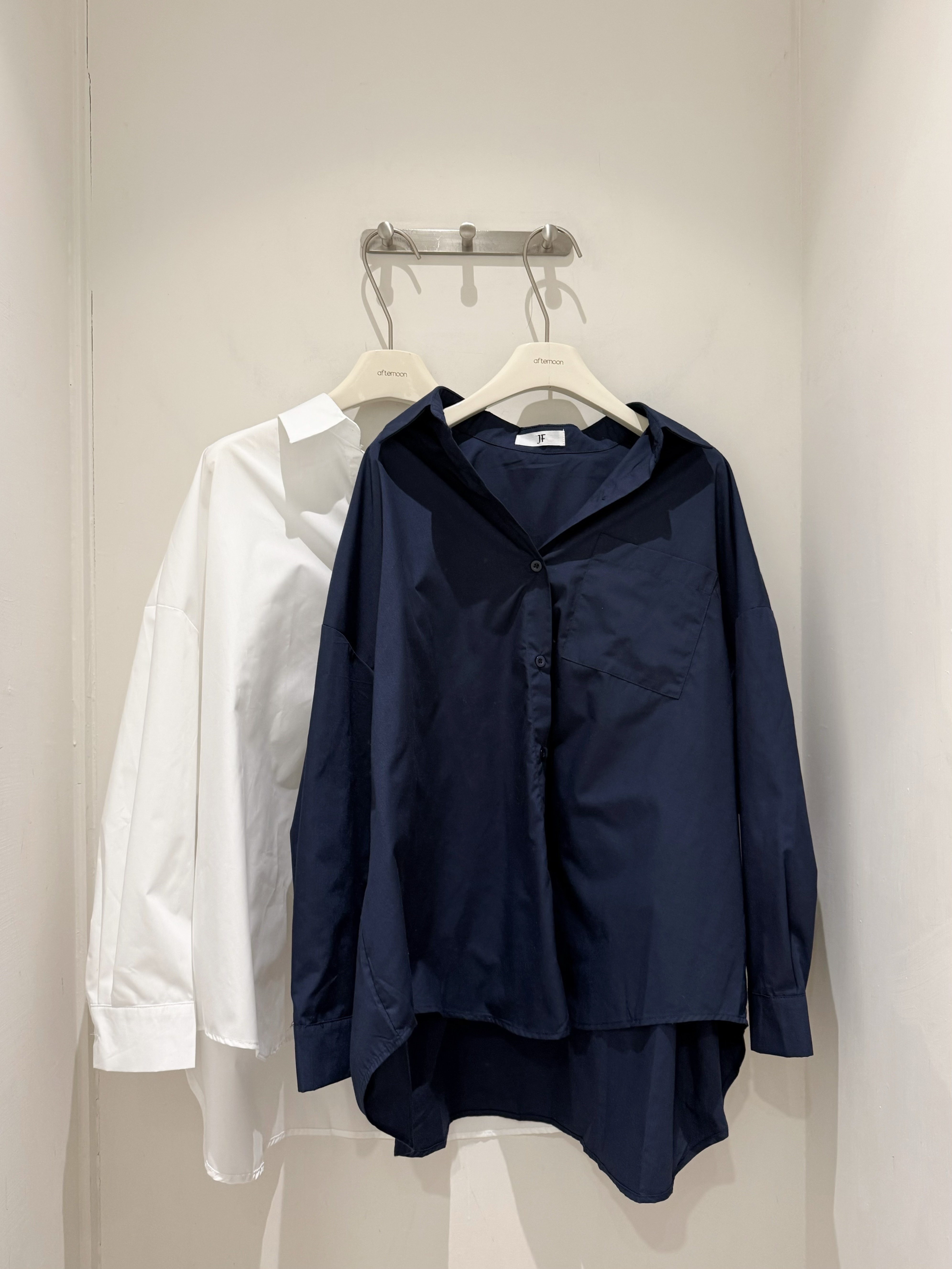 6801 垂墜感Oversize挺料襯衫