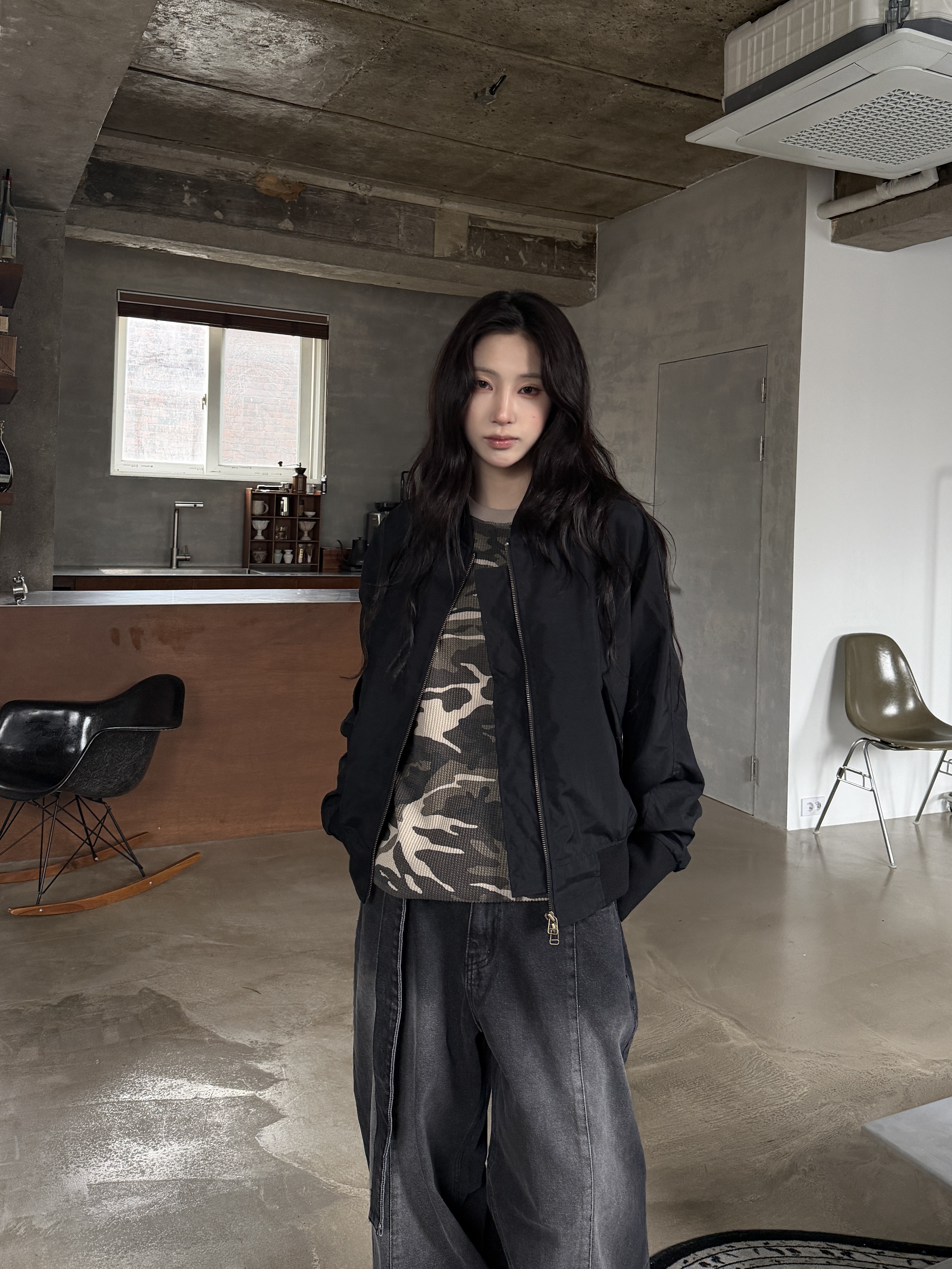 俐落輪廓 短版修身 MA-1 飛行夾克 外套