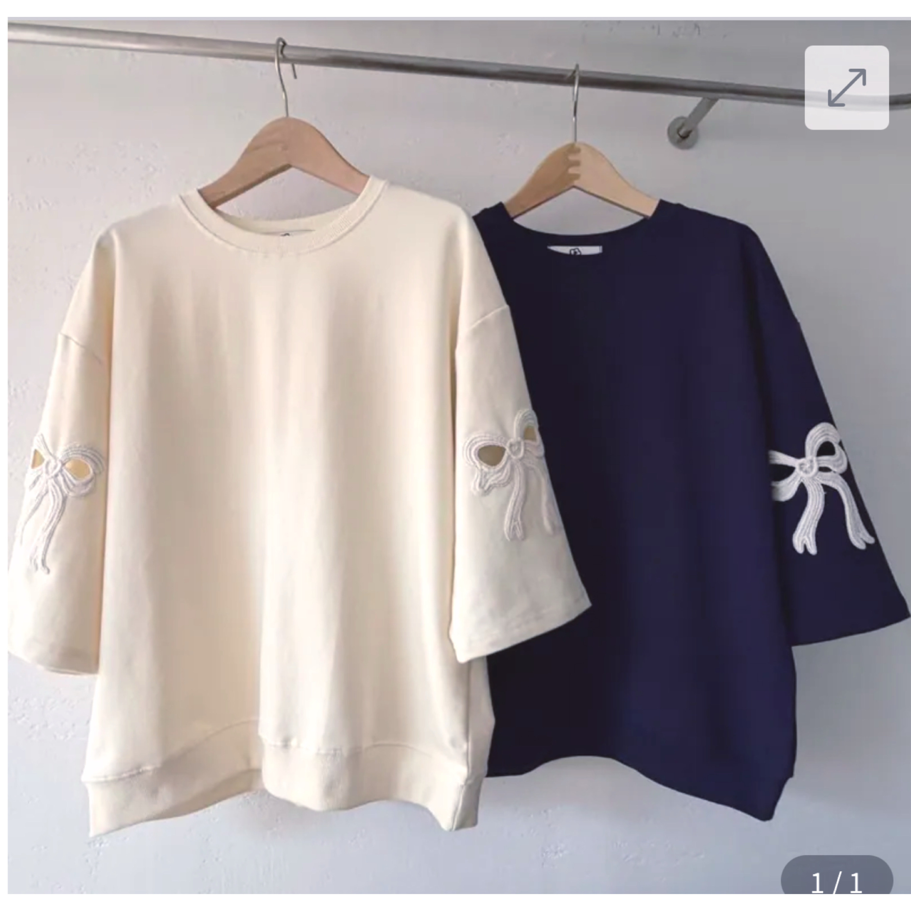 韓國手袖立體蝴蝶top ～147J