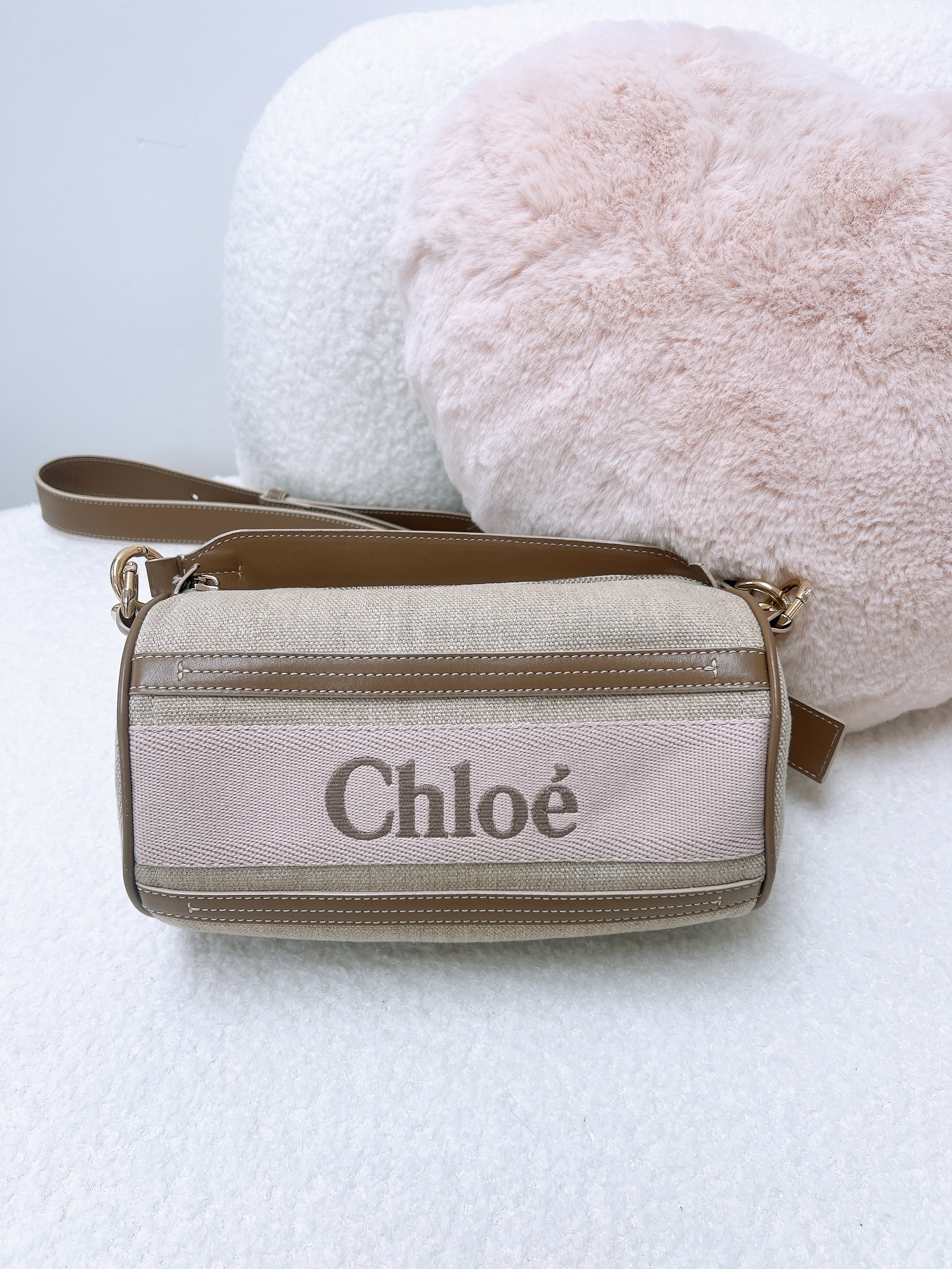 Chloe woody tube pink canvas