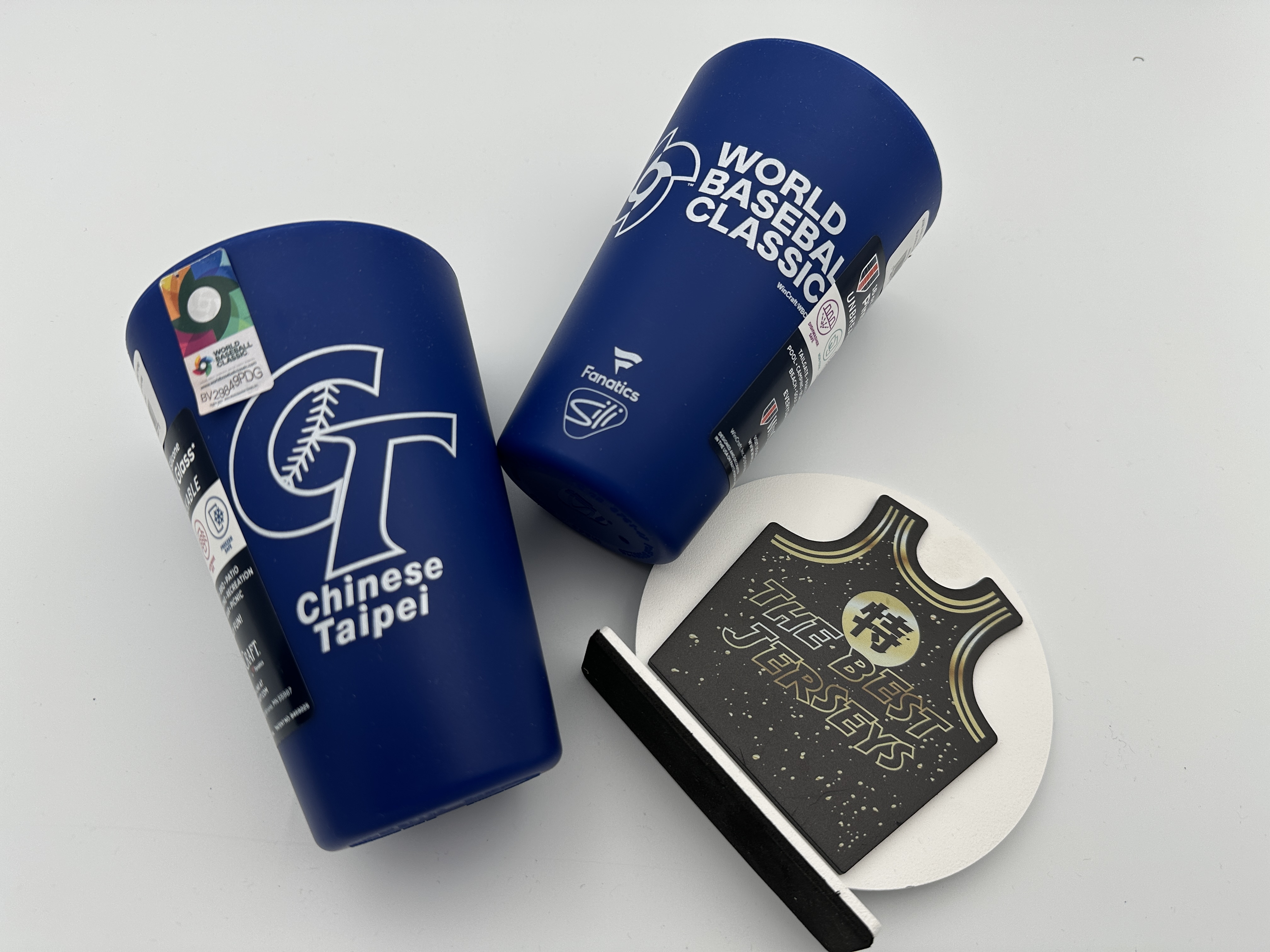 MLB周邊 Chinese Taipei 中華台北藍 水杯 WBC 世界棒球經典賽 Team Taiwan Wincraft Silicone Pint Glass 16OZ 矽膠杯 摔不破 全新