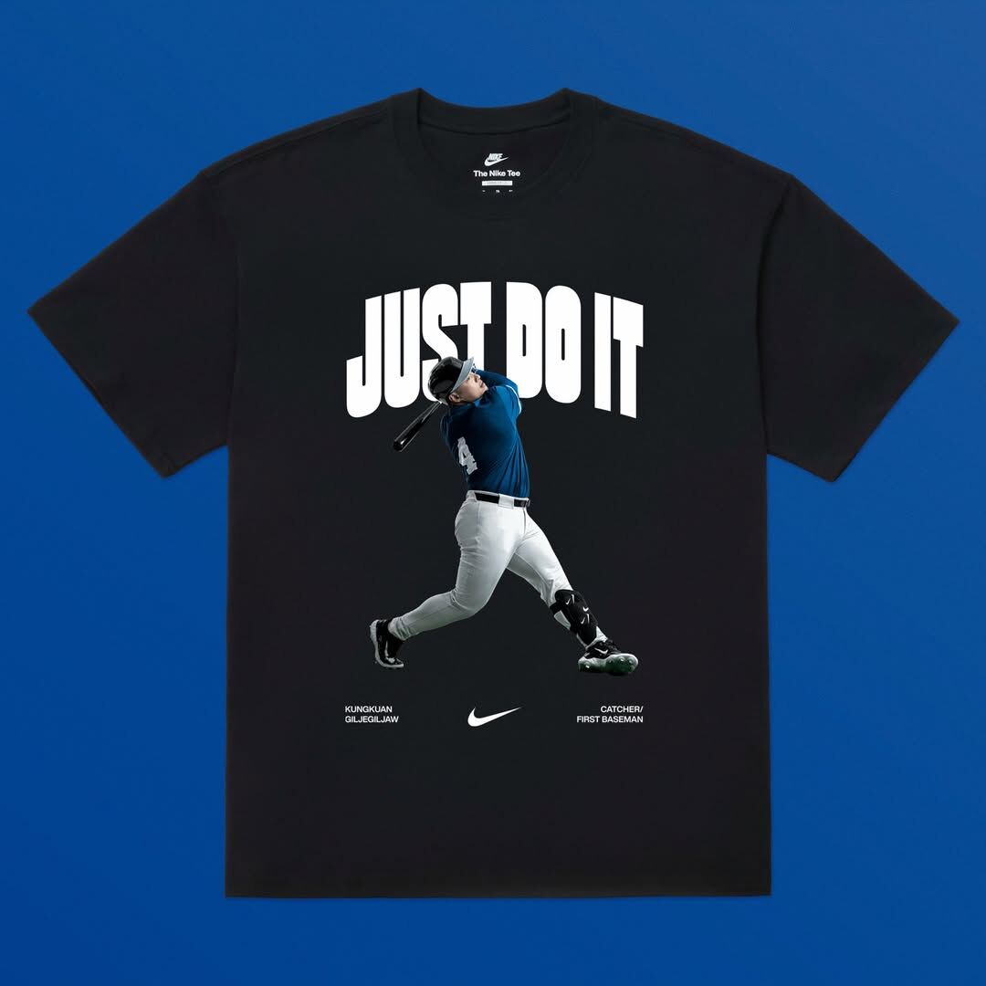 Taiwan短袖 Just Do It 榮耀應援黑 吉力吉撈．鞏冠 WBC 世界棒球經典賽 Team Taiwan Nike Tee 棉質 短袖 全新
