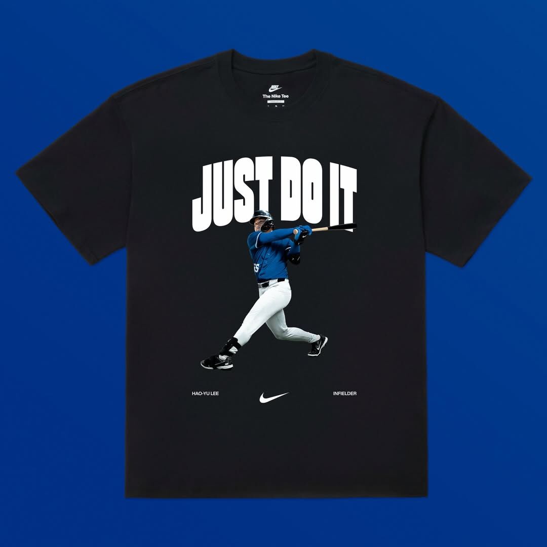 Taiwan短袖 Just Do It 榮耀應援黑 李灝宇 WBC 世界棒球經典賽 Team Taiwan Nike Tee 棉質 短袖 全新