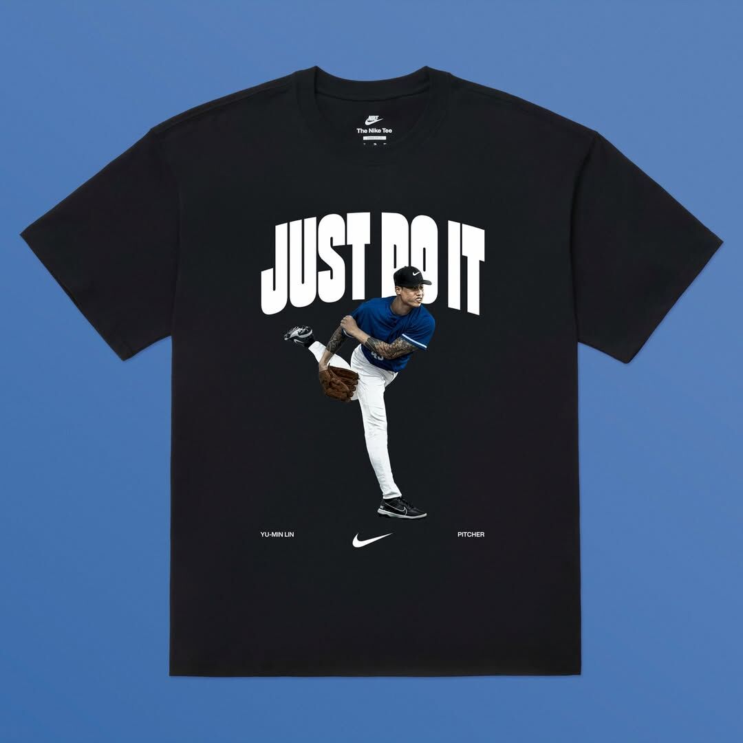 Taiwan短袖 Just Do It 榮耀應援黑 林昱珉 WBC 世界棒球經典賽 Team Taiwan Nike Tee 棉質 短袖 全新