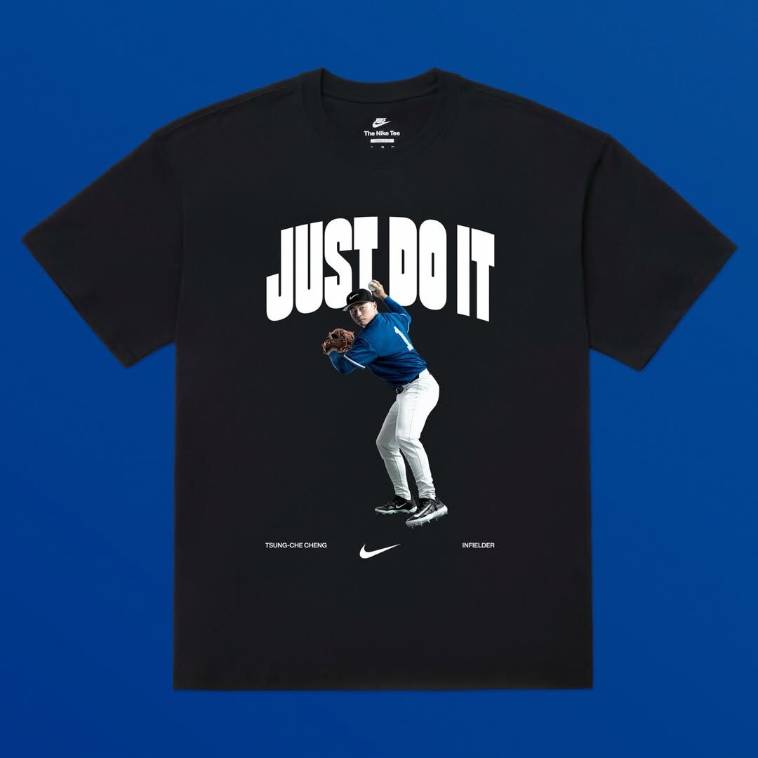 Taiwan短袖 Just Do It 榮耀應援黑 鄭宗哲 WBC 世界棒球經典賽 Team Taiwan Nike Tee 棉質 短袖 全新