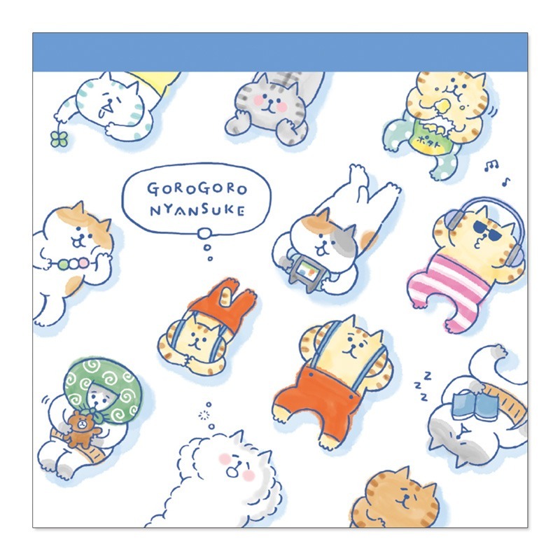 喵之助 120枚 方形便條紙 memo｜日本MIND WAVE