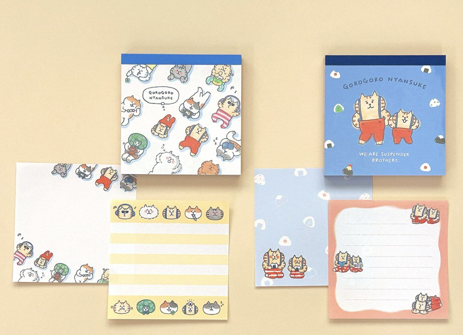 喵之助 120枚 方形便條紙 memo｜日本MIND WAVE