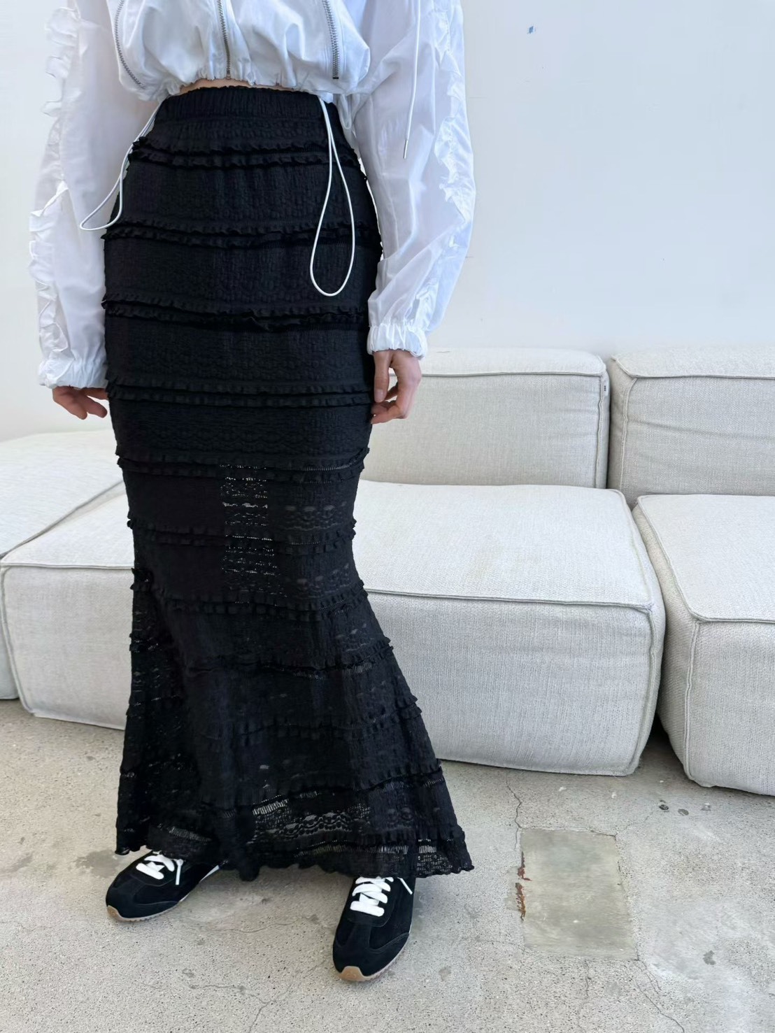 古典蕾絲風格魚尾長裙