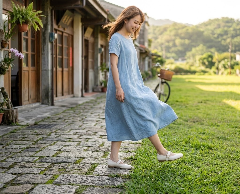 告別磨腳的浪漫約會,愛麗絲瑪莉珍鞋嚴選頂級超軟牛皮與防磨後跟設計,給予雙腳如奶油般的溫柔包覆,久走逛街也不累。