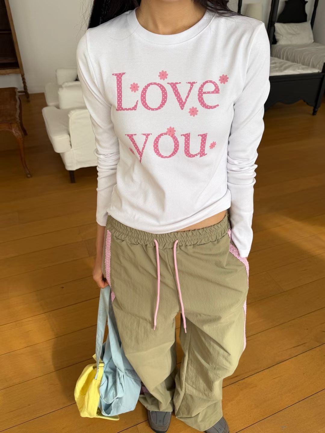 點點LOVE YOU長袖T