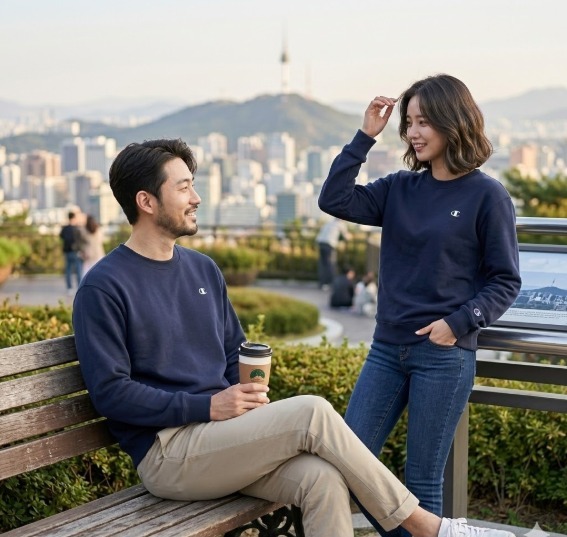 【預購】CHAMPION H030451 男裝圓領衛衣