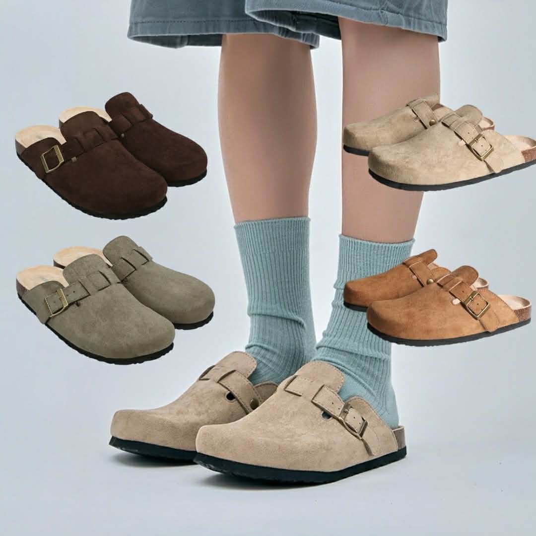 shoopen 🇰🇷 suede clog 麂皮 穆勒 勃肯平替 拖鞋 4色任選