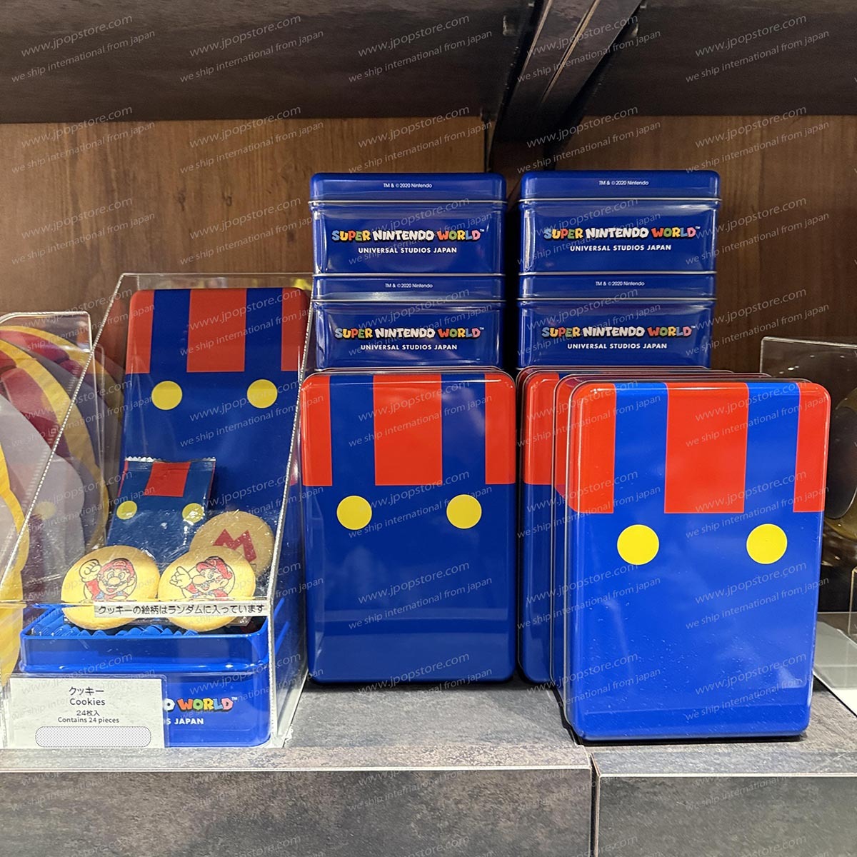 【USJ限定】Super Mario 餅乾鐵盒（24片獨立包裝）