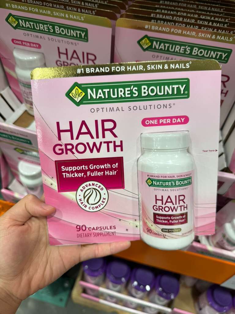 [USW] NATURE'S BOUNTY HAIR GROWTH SUPPLEMENT, 90 SOFTGELS, 074312013201 (UZZ1042)