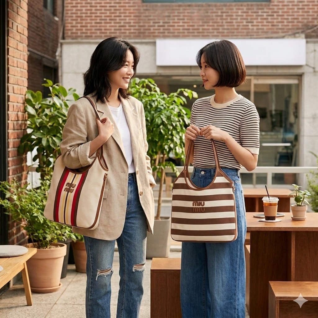 【預購】MIU MIU H030461 帆布手提包