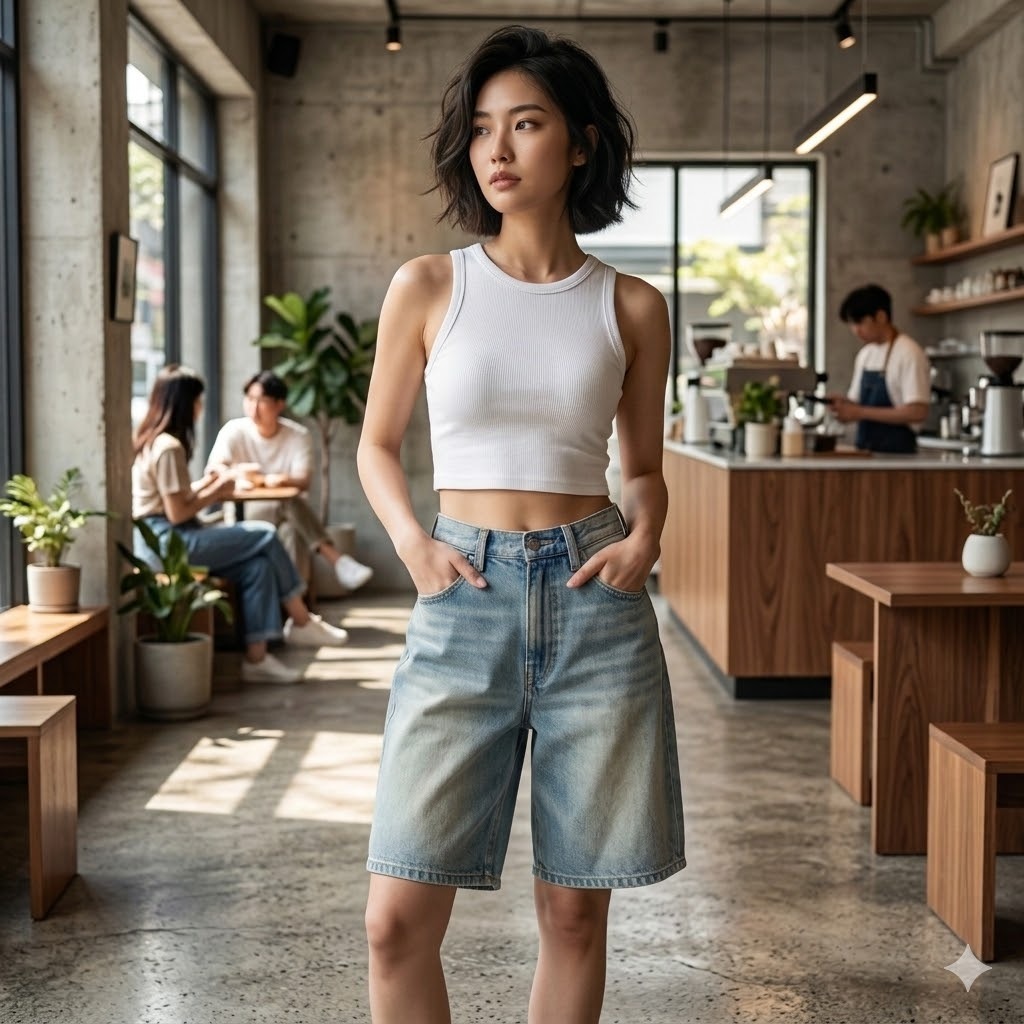 【預購】LEVIS H030462 女裝寬鬆老爹風牛仔短褲