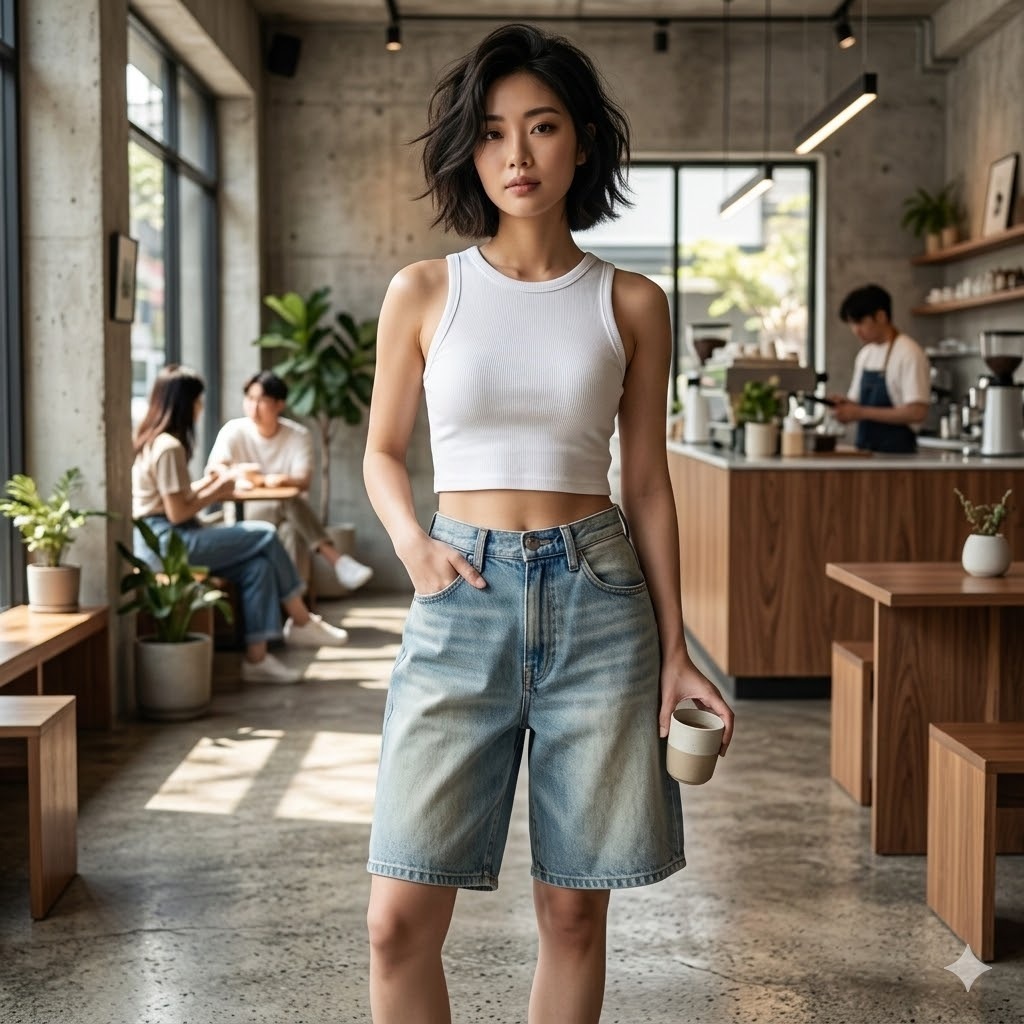 【預購】LEVIS H030462 女裝寬鬆老爹風牛仔短褲
