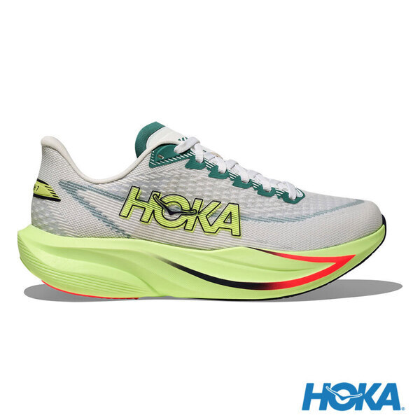 Hoka Mach 7 Wide 1171906-FYZ 女 慢跑鞋 寬楦 跑鞋 路跑 霜白色 霓黃