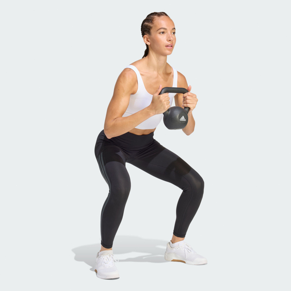 Adidas 愛迪達 Opt 3s 7/8 L JZ1060 女 緊身褲 高腰 訓練 黑 亞版